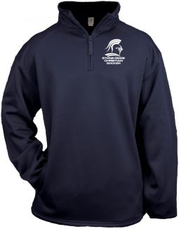 Badger 1/4 Zip Poly Fleece Pullover, Navy